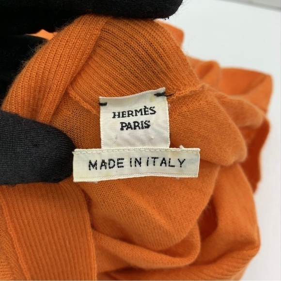 HERMES ORANGE LONG SLEEVE Shirt - Picture 9 of 10